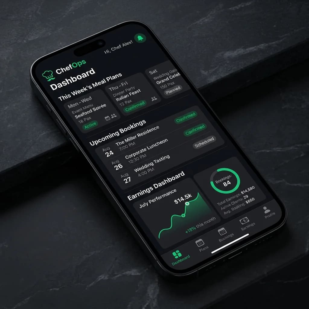 ebic Chef App Interface